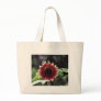 "Red Sunflower" Floral Photography Tote Bag
