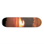 Red Sunset On Sky Skate Board Deck