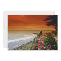 Red Sunset, San Miguel Point, Baja California, Mex Personalized Invites