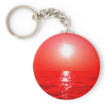 Red  Sunset Seascape keychains