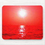 Red  Sunset Seascape mousepads