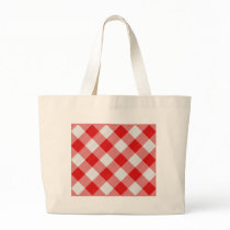 red table cloth bags