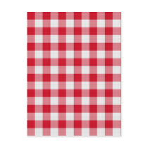 red table cloth