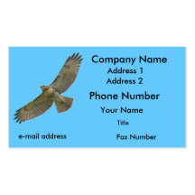 red-tail soaring business card template