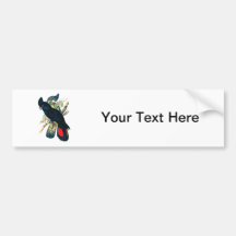 Red tailed, Black (Banksian) Cockatoos. Bumper Stickers