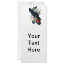Red tailed, Black (Banksian) Cockatoos. Personalised Rack Card