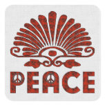 Red Tattoo Peace Art stickers