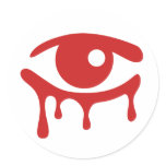 Red Tears Sticker