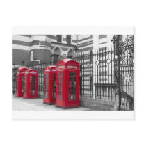 Red Telephone boxes Postcards