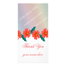 Red Thank You Photo Cards