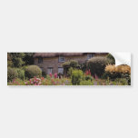Red Thomas Hardy's cottage, Dorset, England flower Bumper Stickers
