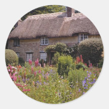 Red Thomas Hardy's cottage, Dorset, England flower Sticker