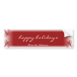 Red Thorned Corner Scroll Wine Label