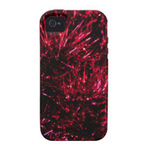 Red tinsel iPhone 4 case