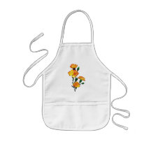 Red-Tipped Yellow Carnations Apron