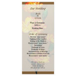 Red-Tipped Yellow Carnations Wedding Program rack cards