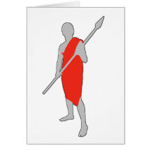 Red Toga Guy Valentines Card