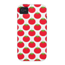 Red Tomato Pattern. Case-Mate iPhone 4 Cases