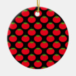 Red Tomato Pattern. ornaments