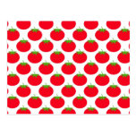 Red Tomato Pattern. postcards