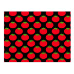 Red Tomato Pattern. postcards