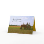 Red Tractor Father's Day Card