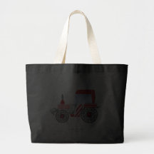 Red Tractor Tote Bag
