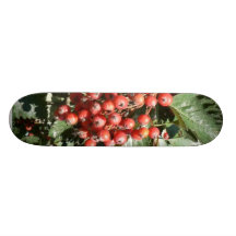 Red Tree Berries Custom Skateboard