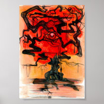 red tree posters