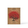 Red Tree Wedding Save The Date
