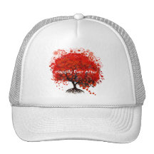 Red Tree Wedding T-Shirts, Gifts, Stickers & Favou Mesh Hat
