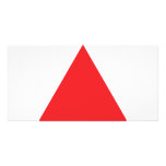 red triangle icon photo cards