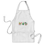 Red Tropical Fish in Plants Aprons