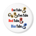 Red Tuba Blue Tuba magnets