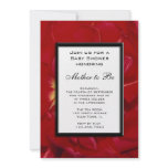 Red Tulip Frame Baby Shower Invitation