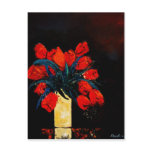 red tulips bunch postcards