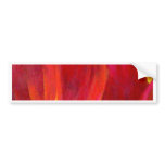 Red Tulips Flowers Painting Art - Multi bumper stickers