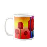 Red Tulips Flowers Painting Art - Multi mugs