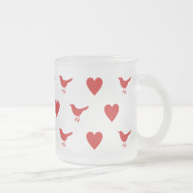 Red Tweetheart Frosted Mug