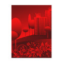 red urban postcards