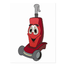 Red Vacuum Cleaner Post Cards