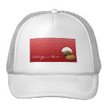 Red Velvet Damask Desserts Business Hats