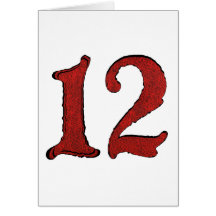 Red Velvet Holiday Number Series. Cards
