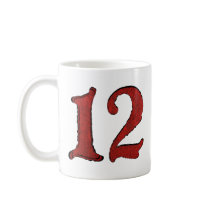 Red Velvet Holiday Number Series Mugs.