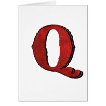 Red Velvet Vampire Font Initial Cards.