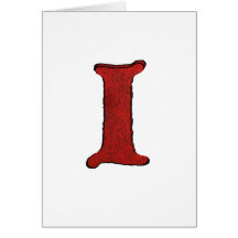 Red Velvet Vampire Font Initial Cards.