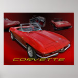 Red Vette collage posters