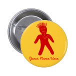 Red Voodoo Doll Pins