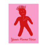 Red Voodoo Doll postcards