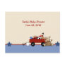 Red Wagon Teddy Bear Baby Shower Advice Cards